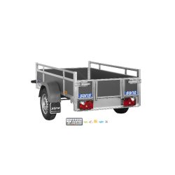 Remorque bagagère en bois - WOODY BT75 - PTAC : 750 Kg - 1 essieu - 206 x 114 cm - Référence SARIS_WOODY_BT75