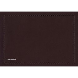 Banque d'accueil Z2 cuir haut de gamme - Officity - 206, Eucalyptus, Cuir brun