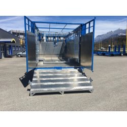 Bétaillère série spéciale en aluminium - JP Construction - Type: BET 35 à BET 65 - 1 essieu