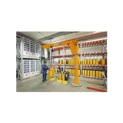 Potence sur fût VS - Abus levage - capacité 6.3 tonnes - rotation 360° - portée jusqu'à 10m