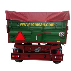 R 60 CSGA - Benne agricole à double essieu - Romsan - Capacité 6000 kg