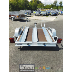 Grand châssis seul porte moto Lider - 1 essieu - PTAC : 750 kg - 178 x 167 cm - Référence 39420
