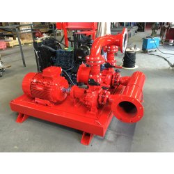 Groupe motopompe diesel pour irrigation, relevage - devalle eau et force gamme gmp incendie fixe de 20 à 700m3/h