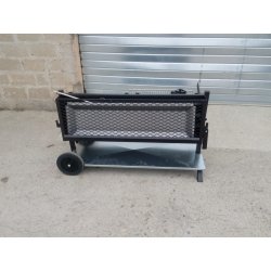 Tourne broche le marquier mechoui 120*32 acier + chariot, adapté pour un usage intensif