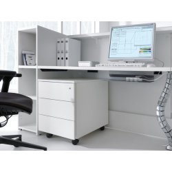 Banque d'accueil moderne et lumineuse à éclairage LED - VALDE - avec configurations ergonomiques et options sur mesure