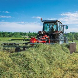 MF RK 361 DSR - Andaineur monorotor Massey Ferguson - 3,6 m - Attelage 3 points, tête rigide, série Alpine