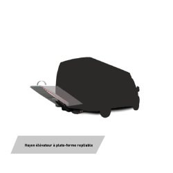 Hayon élévateur - 500 kg - Plateforme repliable et demi-hayon pour une accessibilité optimisée