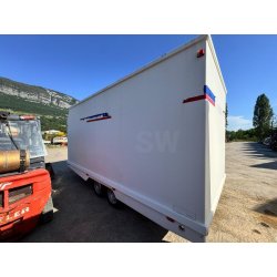 JCR M490PA Remorque cabane de chantier 2 essieux