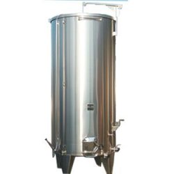 Cuves inox - garde vin avec passerelles inox et tuyauteries
