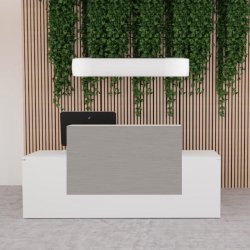 Bureau réception Pano Ofitres - choix & qualité - 120, Gris aluminium