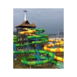 Toboggan ouvert à bouée - large choix de couleurs pour les glissières