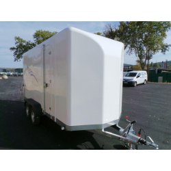 Big box double essieux - remorque fourgon Wilsud - polyester - 10m³ - 3m x 1.8m x 1.8m - PTAC 1000 à 2000 kg