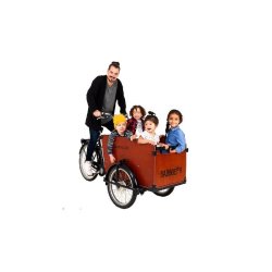 Triporteur Babboe Big - Transport jusqu'à 4 enfants - Boîte Nexus 7 vitesses - Freins tout-temps Shimano