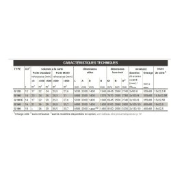 G 120 Benne agricole monocoque - Gourdon SA - Charge 12 t - Essieux boggie et caisse surbaissée