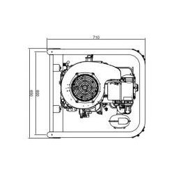 Groupe électrogène AL 1500-CA Inmesol - puissance de secours 16 kVA avec tableau de contrôle automatique DSE 6120 MKIII