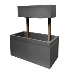 Jardinière haute superposée pour balcon - 75xl37xh85cm - jardiniere/220