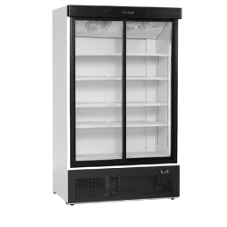 Refroidisseur de présentation - Vitrine réfrigérée FS1202S - 2 ou 3 portes, extérieur blanc ou noir, cadre aluminium