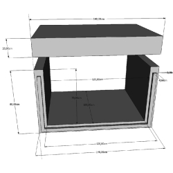 Caniveau béton - déco ouest