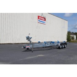 7m80-2m20 3x1350kg - VLEMMIX - Remorque Porte-Bateau