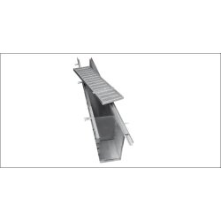 Caniveaux et caillebotis de ventilation - Lecitech avec pattes de scellement et pièces de raccordement