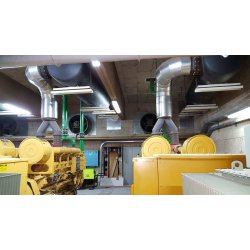 Centrale de  2 groupes électrogènes d'occasion - CATERPILLAR 2 X 3516 - 2 X 1650 KVA