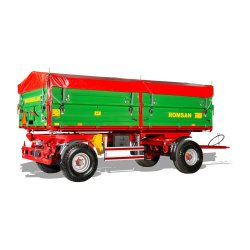 R 80 CSGA benne agricole à double essieu - Romsan - capacité 8000 kg