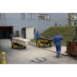 DT-1000 brouette à moteur - Alitrak - 1000 kg - structure robuste en acier et moteur électrique 24V/3000 watt