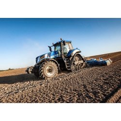 Tracteur agricole T8.435 NEW HOLLAND - puissance maxi 320/435 kW/CH - moteur Cursor 9 avec technologie SCR ECOBlue