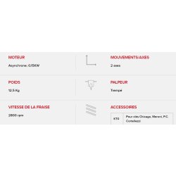 Arcadia - Machine pour clés spéciales Keyline S.P.A. - Taillage de clés tubulaires - Poids 12,5 kg