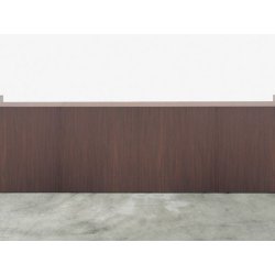 Banque d'accueil droite fonctionnelle et modulaire en bois - SHELTER - Design contemporain et personnalisable