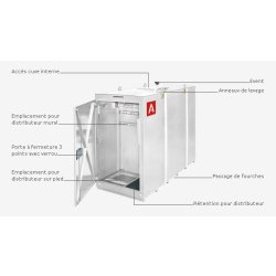 Cuve station carburant privative de 1400 à 5000 l, idéale pour le ravitaillement en gasoil, fioul et gnr de petites et moyennes flottes de véhicules - envirocube exel 1 - ece type 1 - alorem