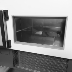Vitrine réfrigérée SOCA - vitrage anti-buée, éclairage LED, plan de travail 900mm - Réf : SOCA12590A