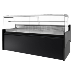 Vitrine réfrigérée avec service-arrière 248 x 98 cm et 2 réserves réfrigérées