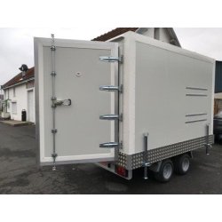 Remorque frigorifique double essieu 2x1800kg - Rapha 22 - PTAC 3500kg - Dimensions intérieures 3,94m x 2m x 1,90m
