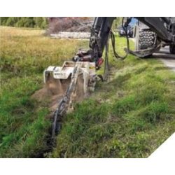 Trancheuse à chaîne CHD 120B pour pelle - terrains meubles - profondeur max 1200 mm