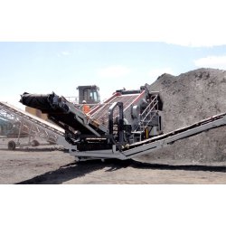 Concasseur mobile sur chenille en carrière et sur chantier 200 t/h