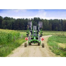 Tango 730 - Giro-andaineur traîné 2 rotors Samasz - Largeur 6,70 à 7,30 m - 10 ans d'expérience et garantie 2 ans