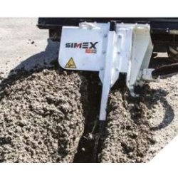 Trancheuse à chaîne CHD 120 pour chargeuses compactes - Travaux de tranchée sur terrains végétaux, profondeur max 1200 mm