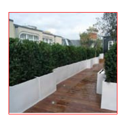 Jardiniere rectangulaire composite fivgar
