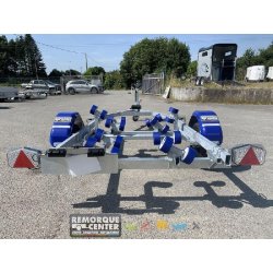 Remorque bateau multi-rouleaux GALAXY - GS75-21 (G510) - PTAC : 750Kg - 1 essieu - Sun Way