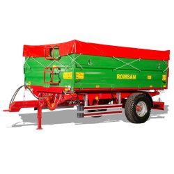 R 50 TSGA - Benne agricole à simple essieu - Romsan - Capacité 5000 kg