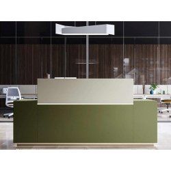 Banque d'accueil rétro-éclairée et design - Z1 - Modularité, options LED et finitions variées