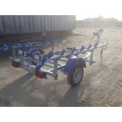 Remorque porte-bateau pneumatique multirouleaux - SW345 - PTAC : 500 kg - 1 essieu - Sun Way - Reference SW345Pn12