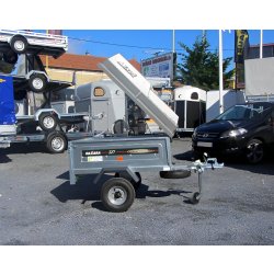 Remorque sans frein avec plaque minéralogique pour petits transports, du bricolage ou des départs en vacances - daxara 127 te