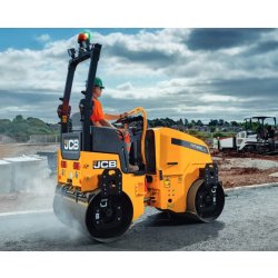 CT260 Rouleau tandem vibrant - JCB - poids opérationnel 2420/2560 kg avec moteur Kubota de 18,5 kW et système télématique LiveLink
