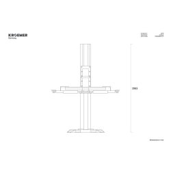 Pont élévateur 1 colonne fixe semi-automatique "Garonne" SP15