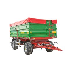 R 100 csga benne agricole à double essieu - romsan - capacité de 10000 kg