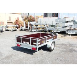 Remorque multi-usage freinée avec arrimage sécurisé - Fabrication française - ERDE Expert LC 251F Bois