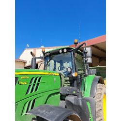 John Deere 6195M - Tracteur agricole 6 cylindres puissant et polyvalent avec transmission CommandQuad Full Powershift