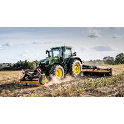 Tracteur agricole 7R 250 - John Deere - 250 ch nominal - moteur 6 cylindres 6,8L - solutions d'agriculture de précision